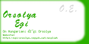 orsolya egi business card